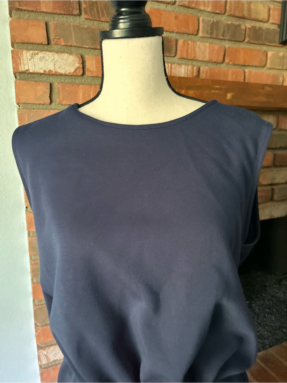 SPANX AirEssentials Sleeveless Jumpsuit in Navy Blue Sz 1X - Picture 5 of 10
